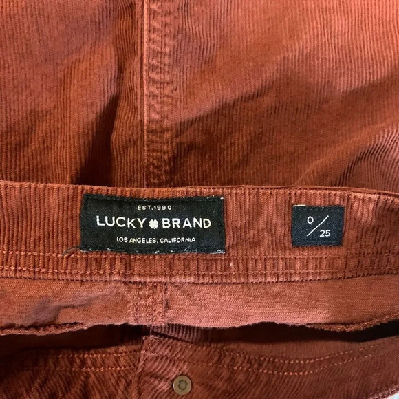 Lucky Brand Women's A Line Cotton Corduroy Button Front Mini Skirt Size 0 - Picture 7 of 14